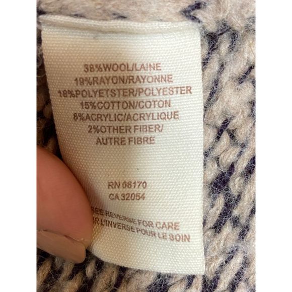 Free People Fair Isle Cowl Neck Sweater Medium - Picture 4 of 5